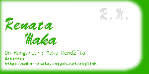 renata maka business card